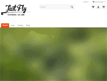 Tablet Screenshot of justfly-fishing.com